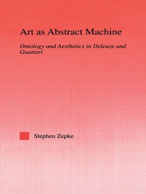 cover image of Art as Abstract Machine